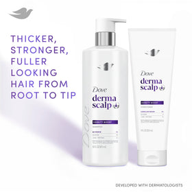 Dove Derma Scalp pump dispensing product for easy application benefit