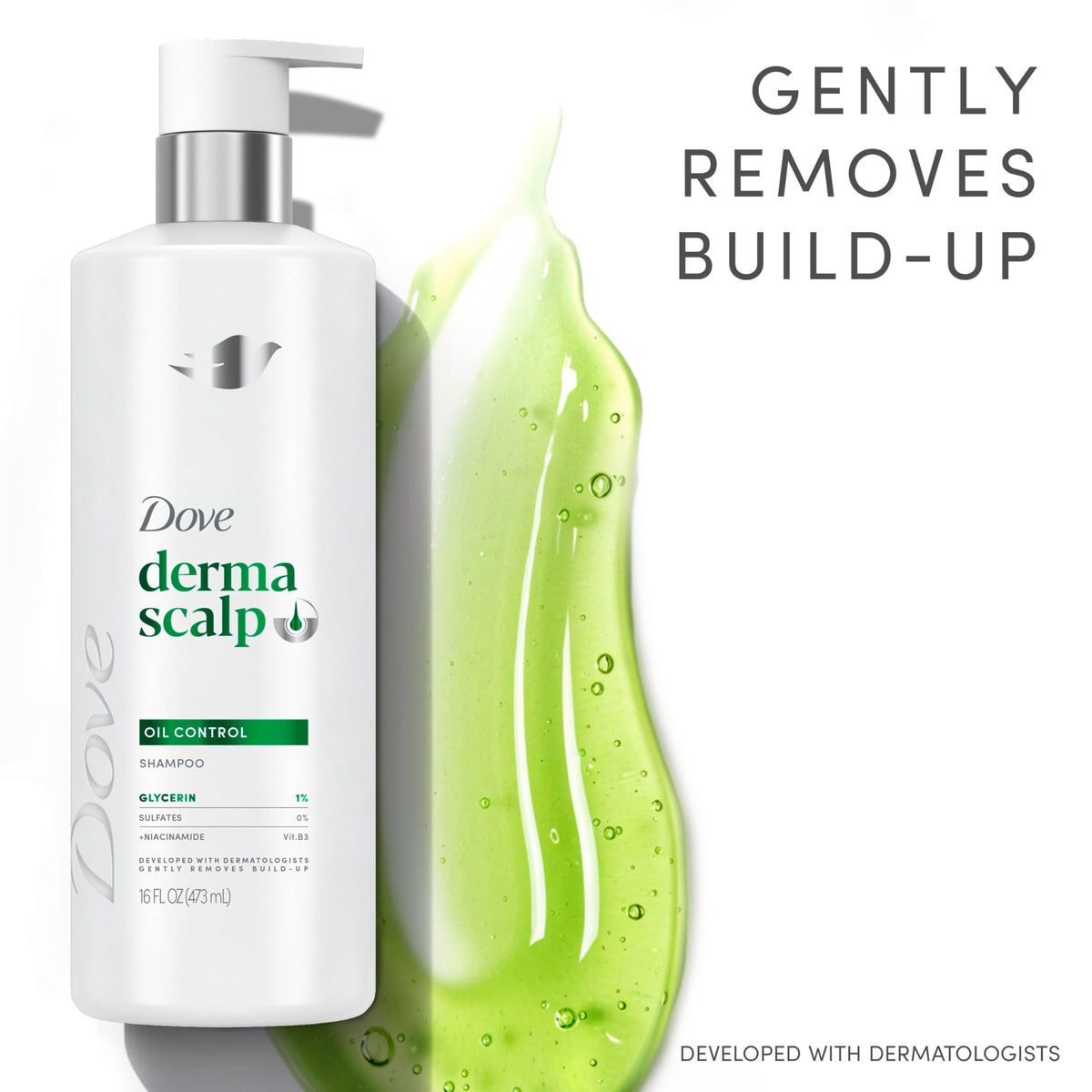 Dove shampoo in bathroom scene illustrating everyday use and refreshed scalp feeling