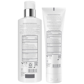 Dove shampoo pump closeup highlighting texture and easy dispensing benefit