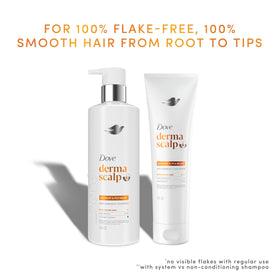 Dove derma scalp creamy texture close-up demonstrating smooth application