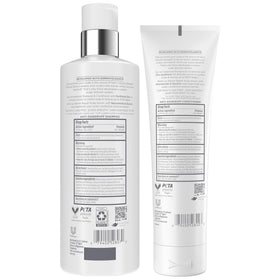 Dove DermaCare shampoo texture on hand showing gentle cleansing