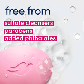 Hand creating rich lather with Dove dragon fruit bar for gentle cleansing