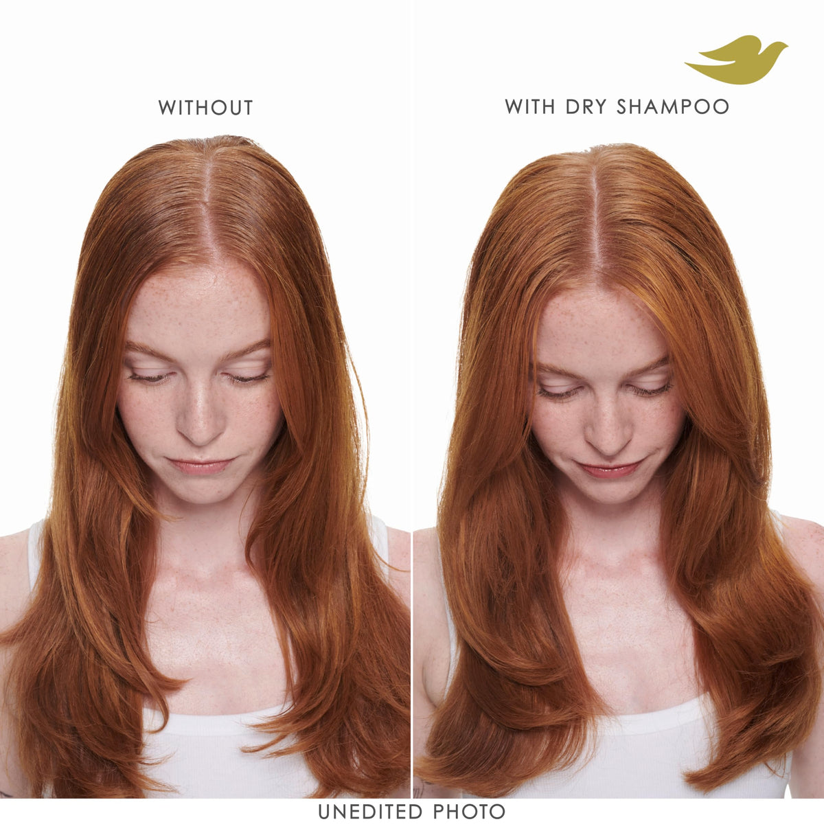 Dove used in a styling routine adding bounce and softness