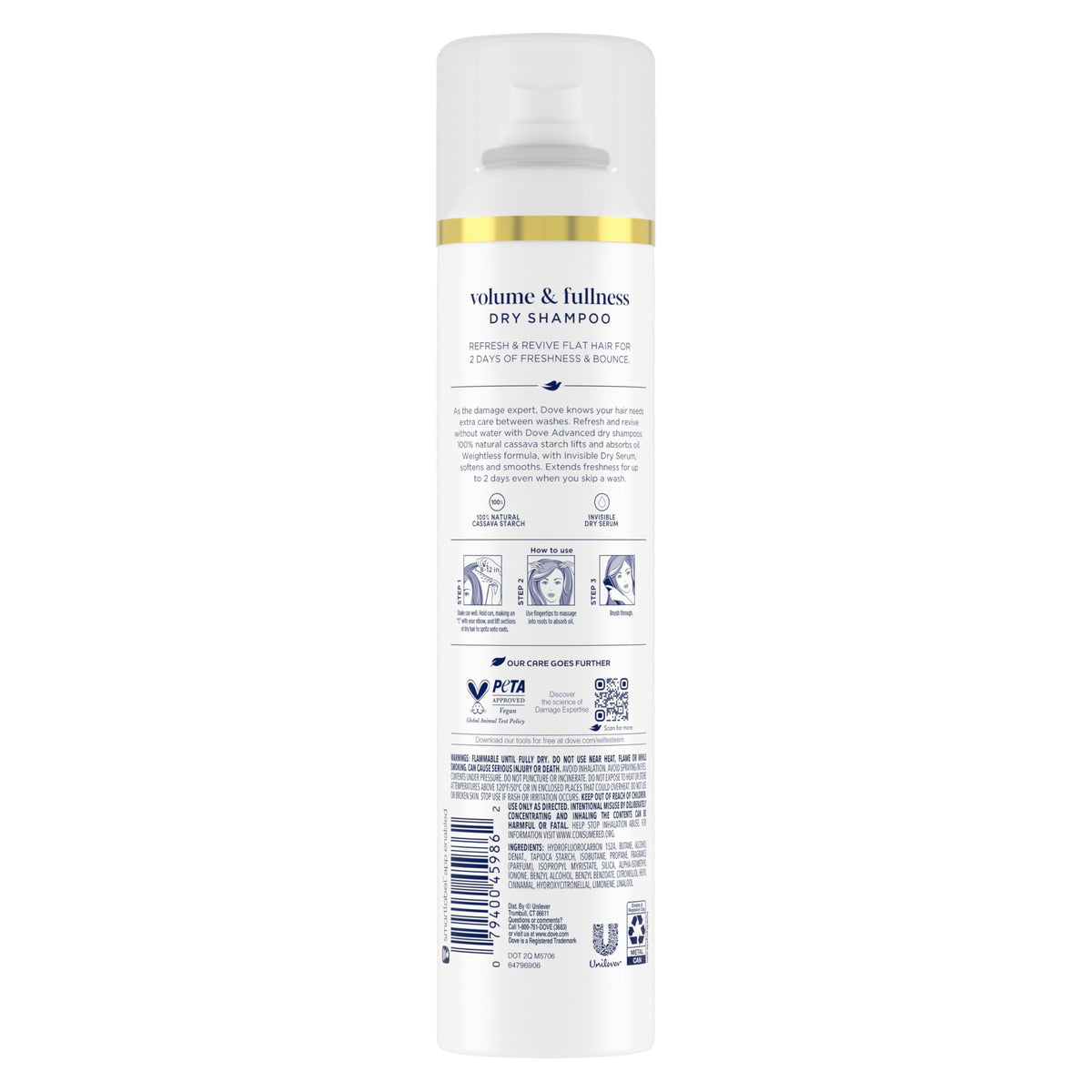 Dove spray in motion demonstrating effortless application and coverage