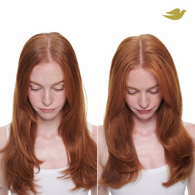 Dove texture shot of product on roots adding volume and oil control