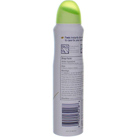 Dove dry spray cap and nozzle close-up for precise application benefit