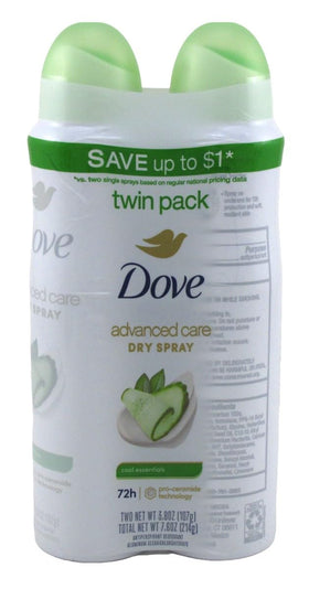 Dove spray in bathroom morning routine highlighting quick freshening benefit