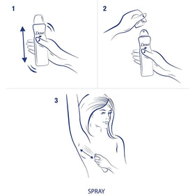 Dove can on a bathroom shelf suggesting everyday convenience and storage