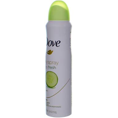 Dove dry spray pack of three arranged together showing value pack benefit