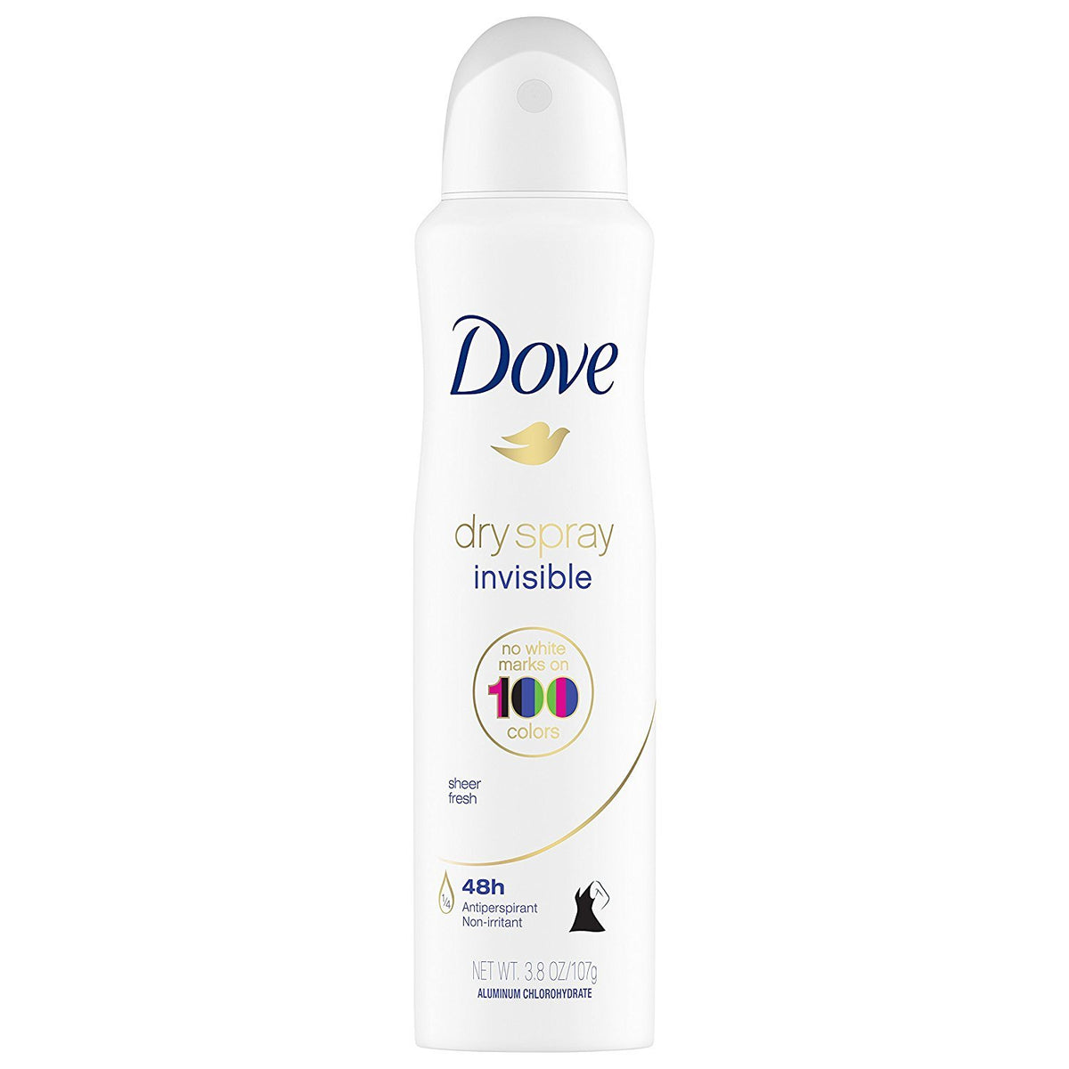 Dove side label view highlighting usage directions and ingredients