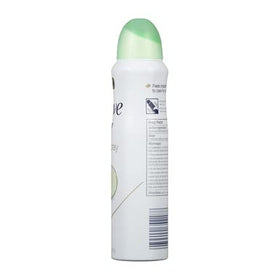 Dove dry spray near folded clothing showing minimal-transfer and fabric-safe benefit