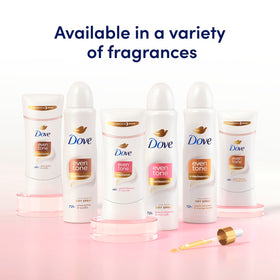 Dove three-stick pack beside a ruler, showing compact 2.6 oz size for travel