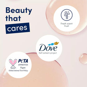 Dove even tone size comparison in hand showing compact 2.6 oz convenience