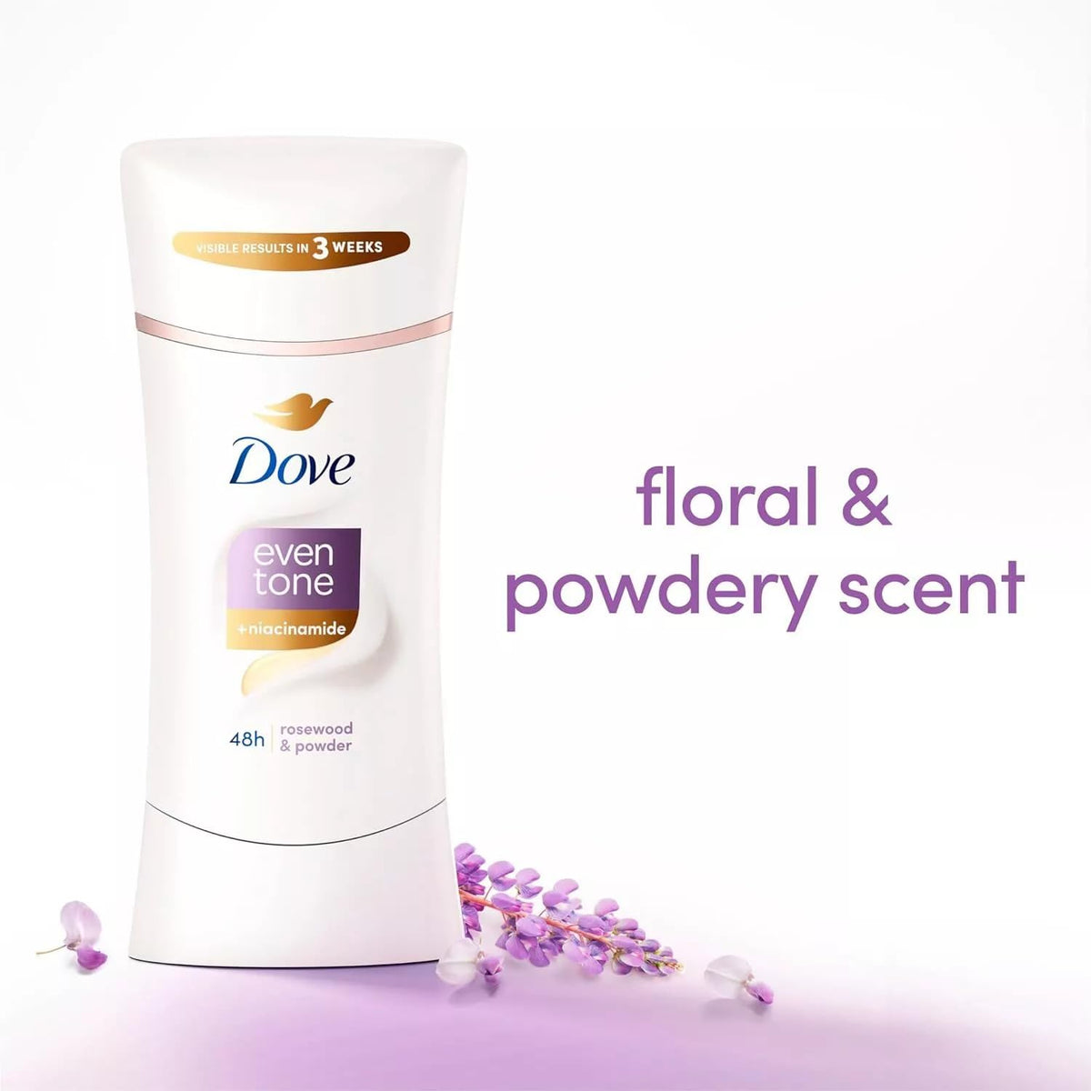 Dove even tone texture closeup highlighting creamy formula and smoothness