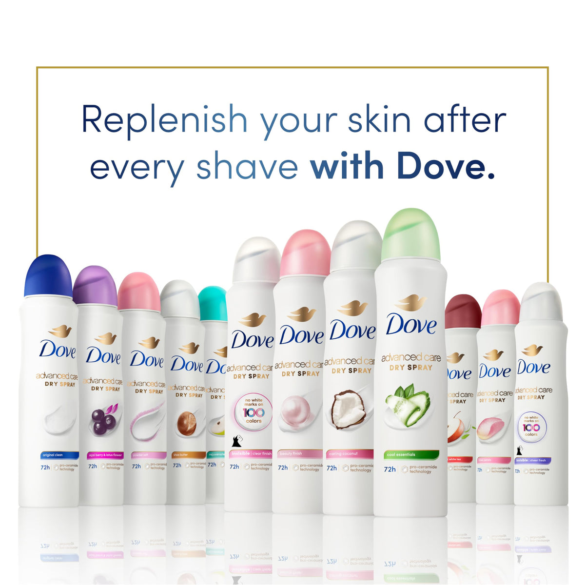 Visual of pear cucumber honeydew notes representing Dove scent’s refreshing benefit