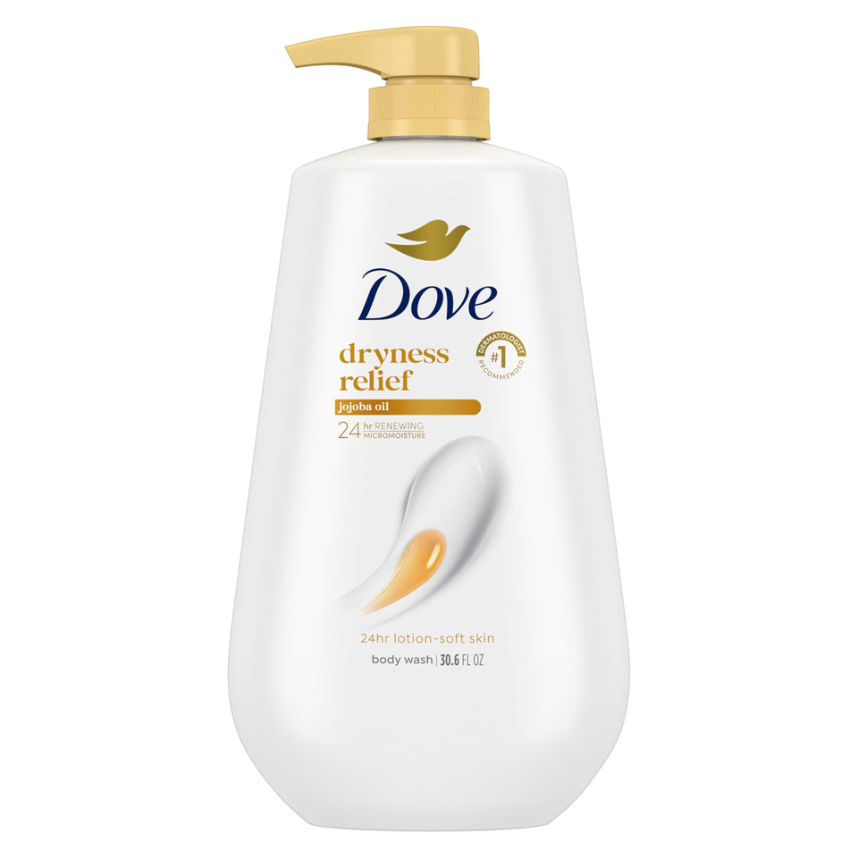 Dove front packaging 30.6 oz shows bottle and moisturizing benefit