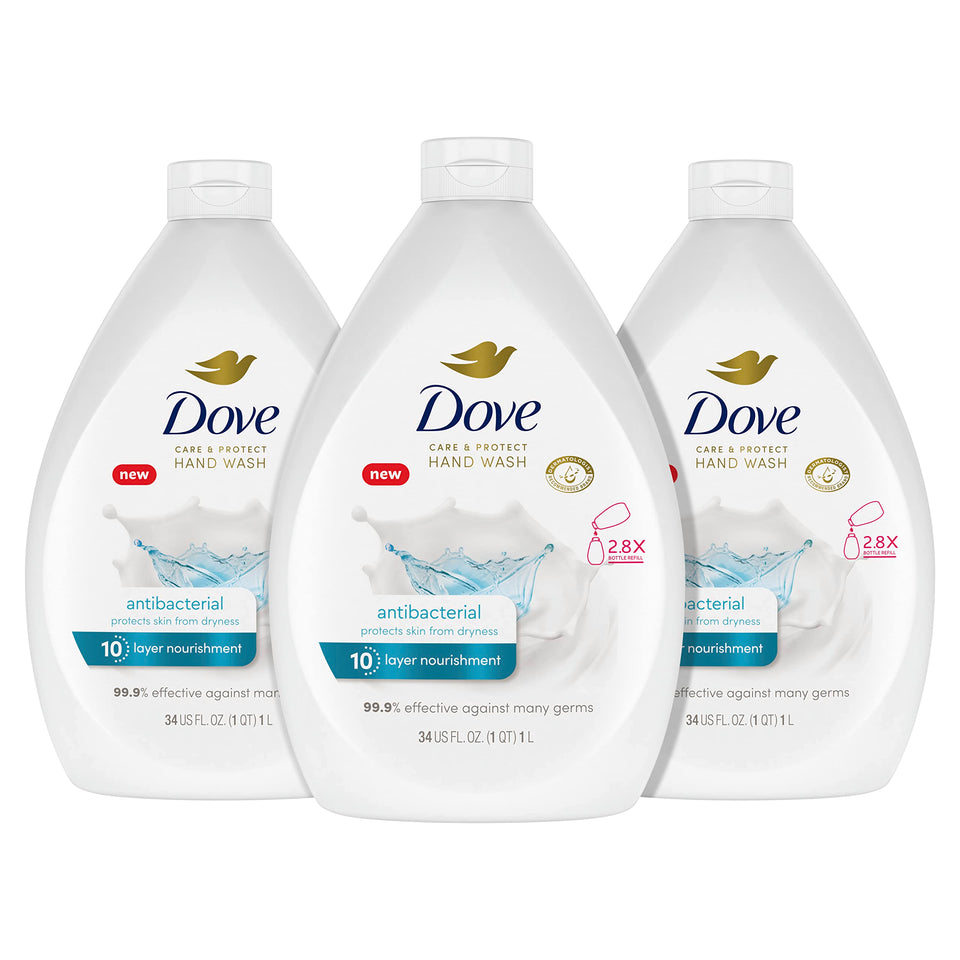 Dove front packaging showing refill pack and moisturizing benefits