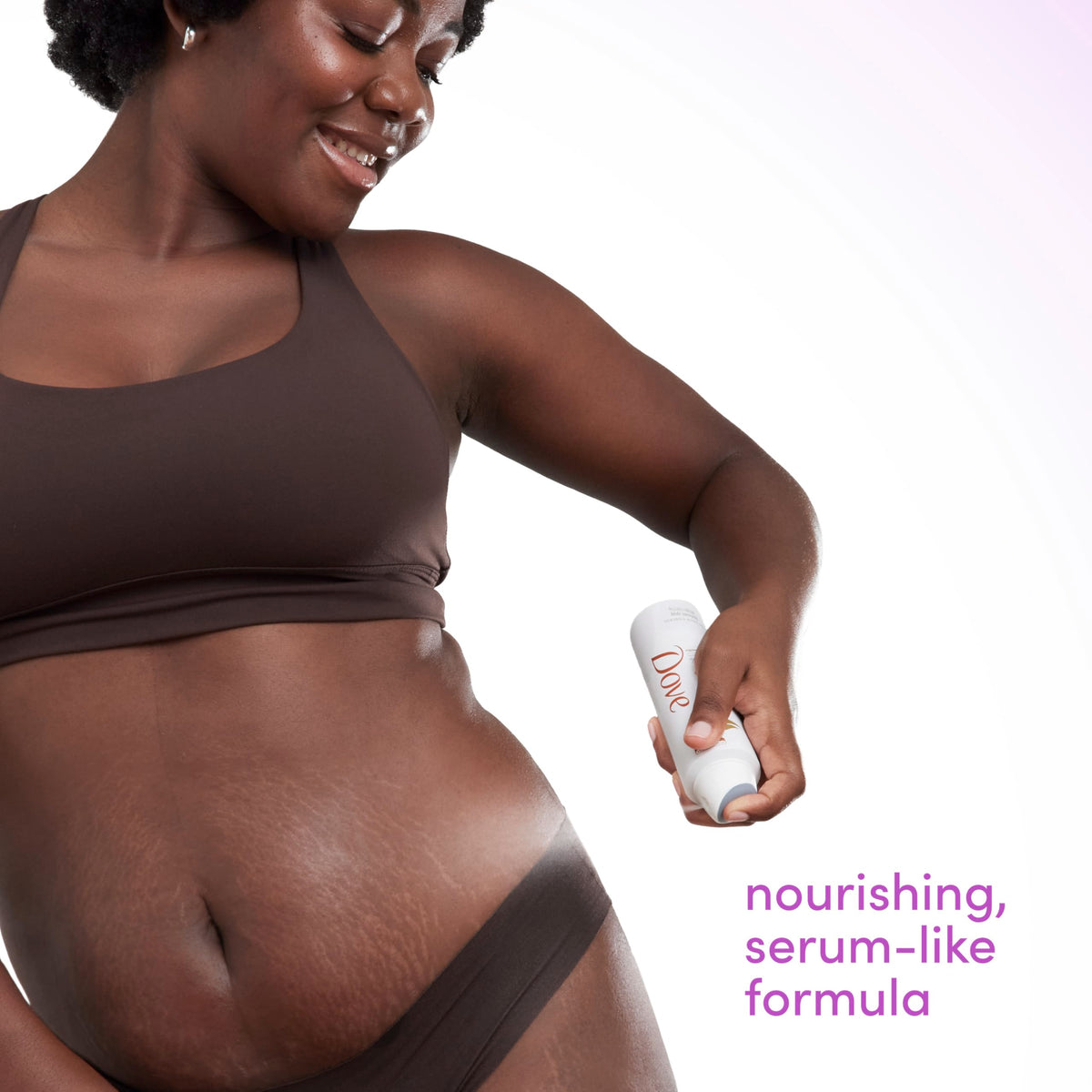 Dove full body application on legs and feet for all-over freshness