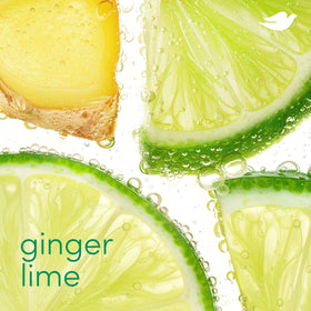 Label detail on Dove ginger lime emphasizing aluminum-free formulation benefit