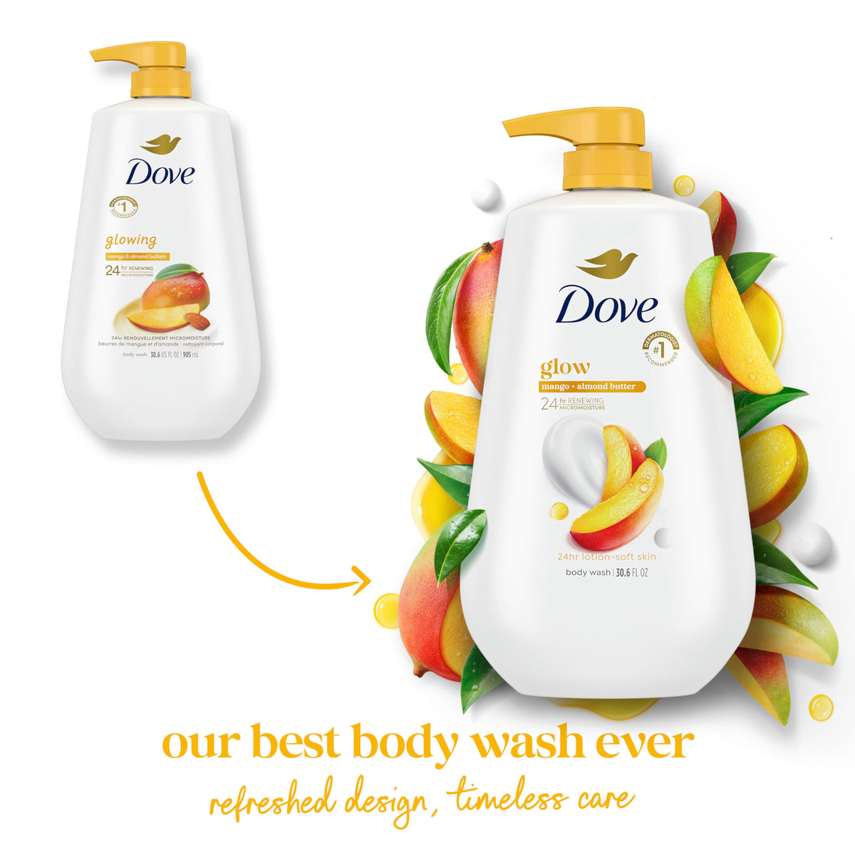 Close-up of creamy Dove texture showcasing micro-moisture droplets for soft skin