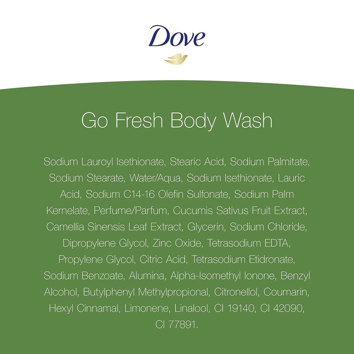 Hand holding 12 oz Dove bottle to show compact travel-friendly size