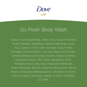 Hand holding 12 oz Dove bottle to show compact travel-friendly size