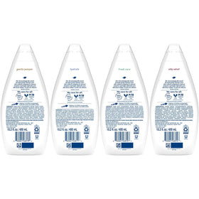 Dove Hydrate bottle close-up highlighting moisturizer formula and pump benefit