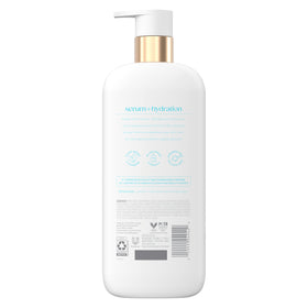 Dove Hydration Boost pump dispensing creamy foam for easy application