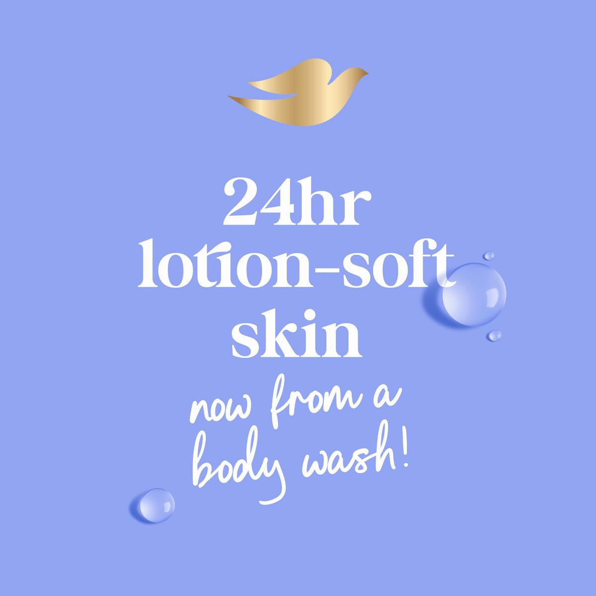 Dove in shower use lifestyle image illustrating relaxing routine and soothing post‑wash comfort