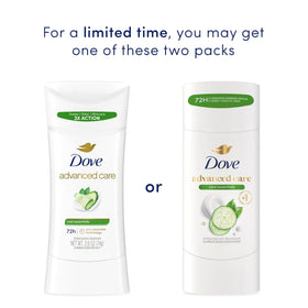 Person applying Dove stick underarm demonstrating quick application and lasting protection