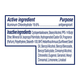 Product label close-up showing Dove ingredients and PETA cruelty-free certification information