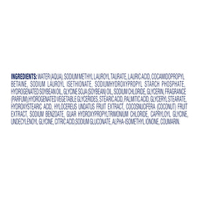 Dove label close-up showing ingredients and cruelty-free certification benefit