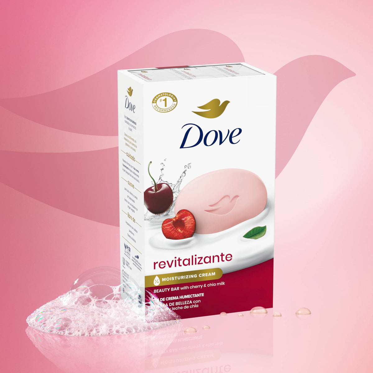 Creamy lather from Dove bar demonstrating rich foam and gentle moisturizing action