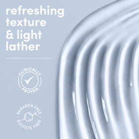 Dove body wash creating bubbly lather in shower for comfortable cleanse