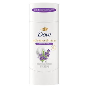 Dove front packaging showing Lavender Fresh antiperspirant for soft underarms