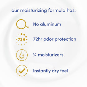 Dove on bathroom shelf suggesting daily freshness routine
