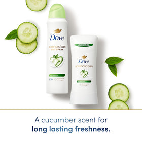 Bathroom shelf scene with Dove spray ready for morning routine freshness