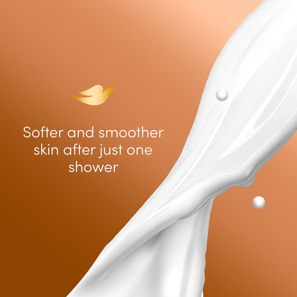 Dove in a relaxing bath scene conveying soothing scent benefit
