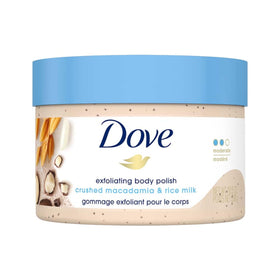Dove jar front view showing product branding and nourishing promise