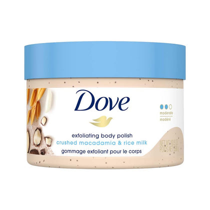 Dove jar front view showing product branding and nourishing promise