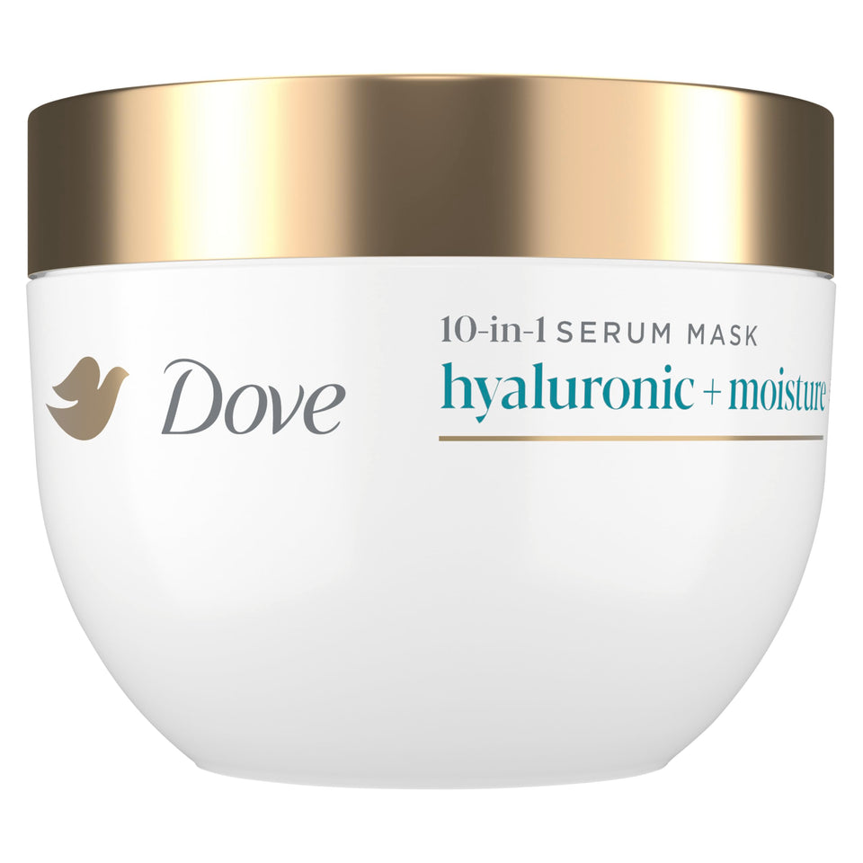 Dove front packaging showing product and clear benefits