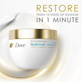 Dove label highlighting Liquid Bio-Protein Care and claims
