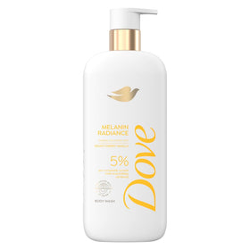 Dove bottle front packaging showing product and benefits
