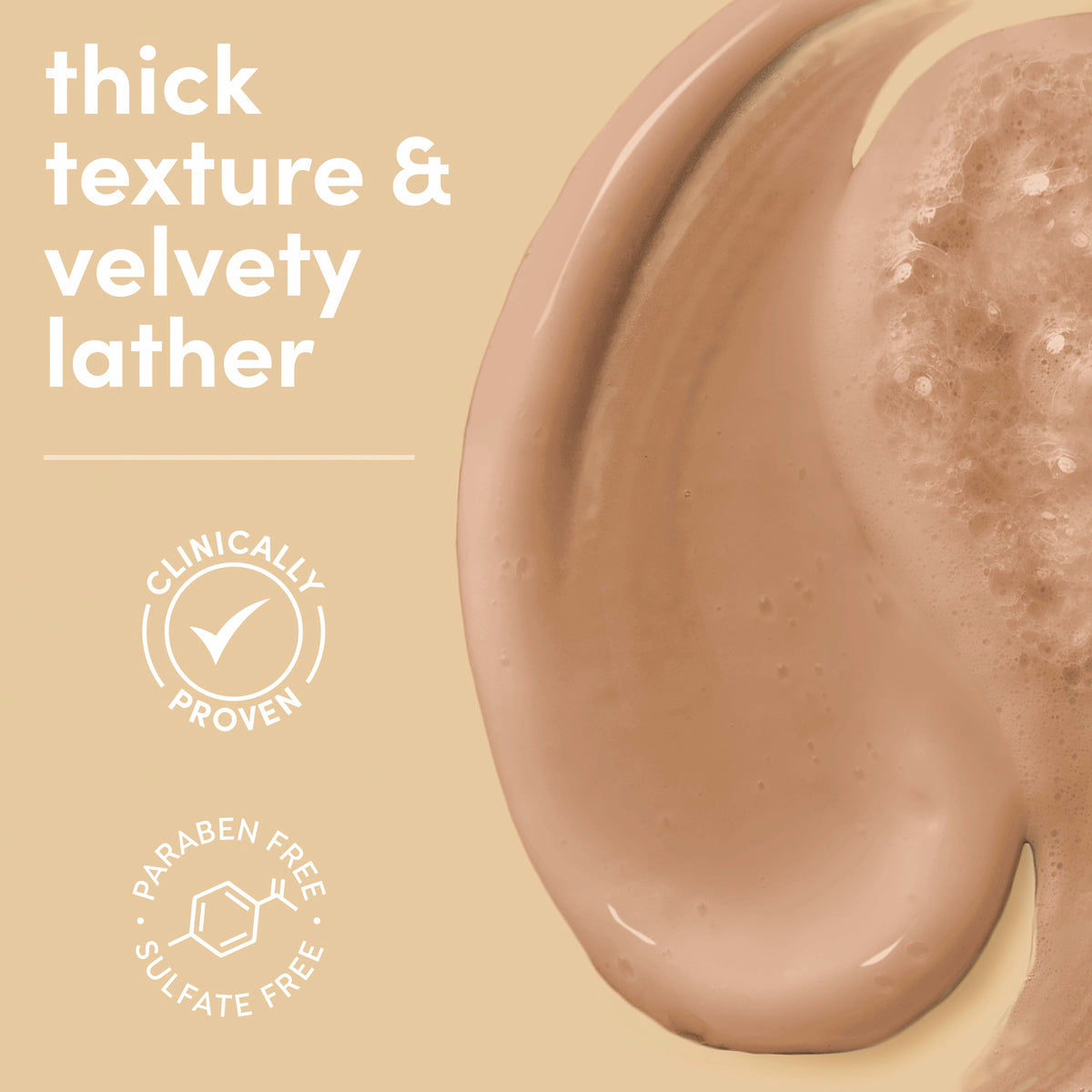 Dove label close-up highlighting pro-ceramide serum and ingredients