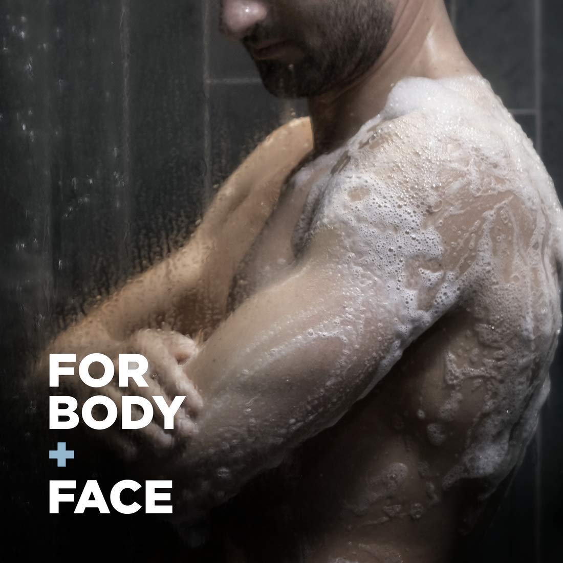 DOVE MEN + CARE ergonomic grip and hanging loop for secure use and drying