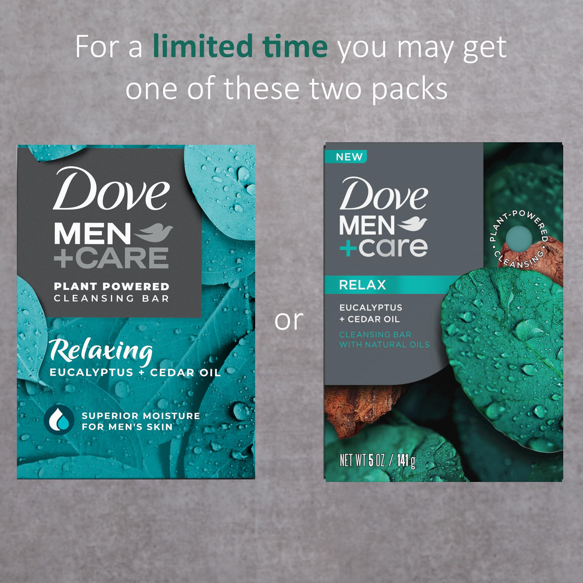 DOVE MEN + CARE bar close-up texture highlighting moisturizing formula