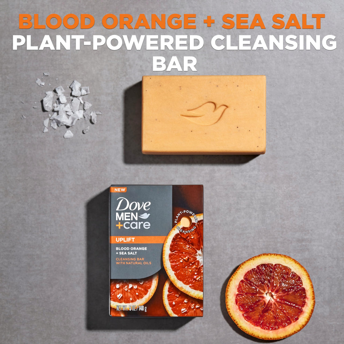 Dove Men+Care close-up of bar texture and lather for gentle hydration