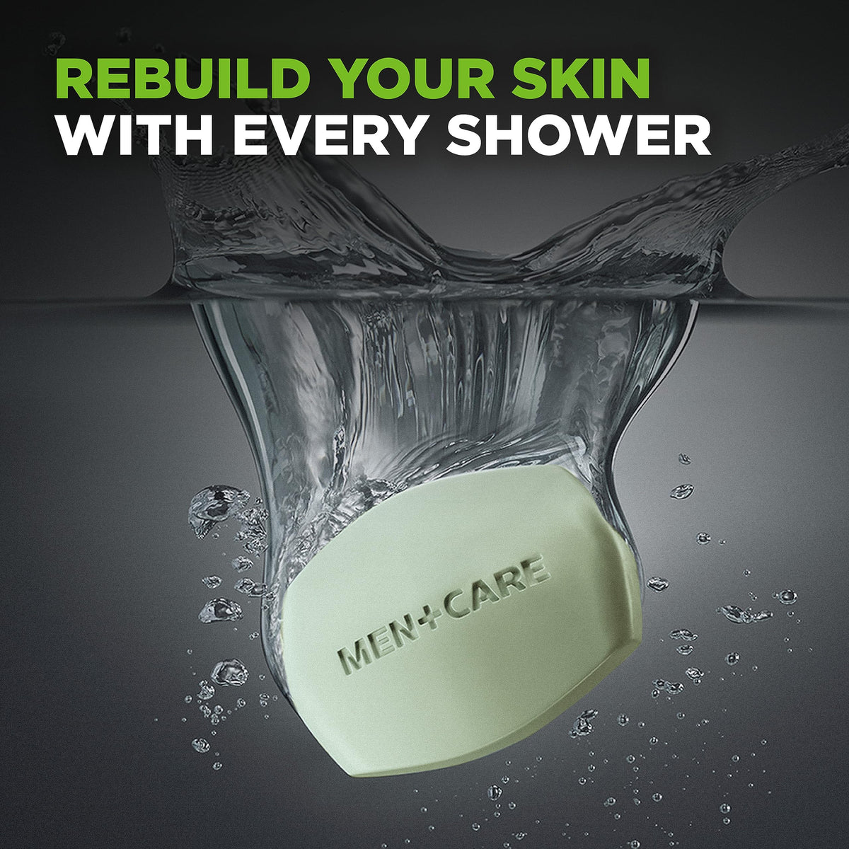 DOVE MEN + CARE bar beside razor showing suitability for shaving