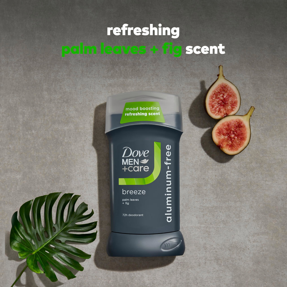 DOVE MEN + CARE applying stick to underarm, quick clear application benefit