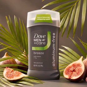 DOVE MEN + CARE ingredient label and moisturizing claims, transparency benefit